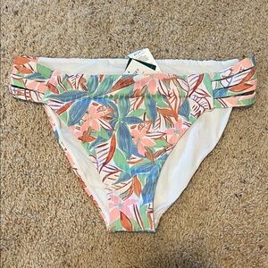 Roxy Tropical Print Bikini Bottom - Multicolor
